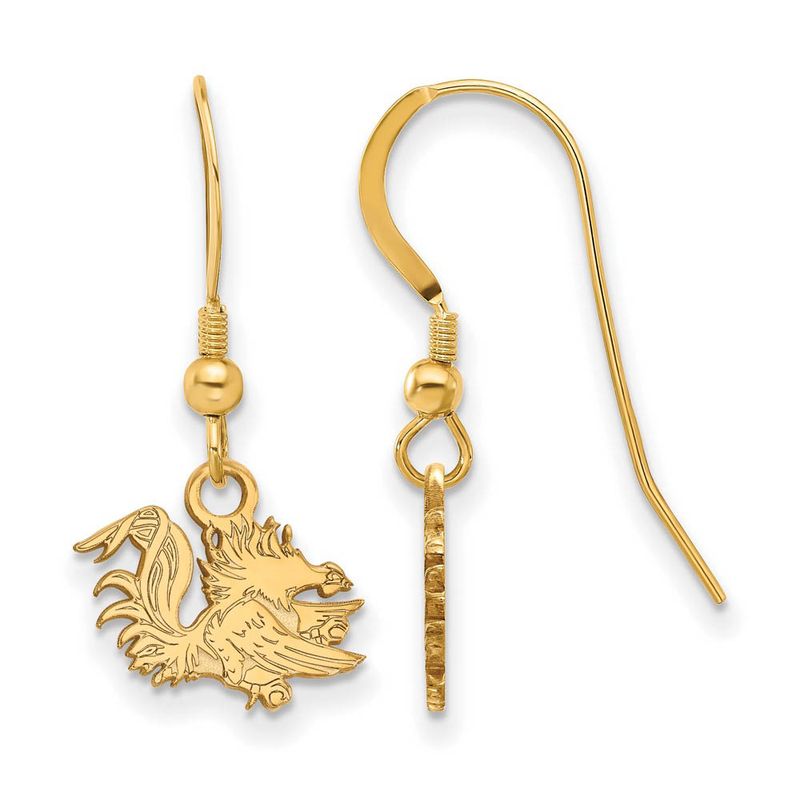 14k Gold Plated Silver U Of South Carolina Xs (Tiny) Dangle Earring